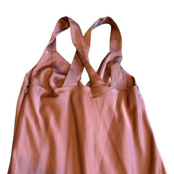 Birdy Grey Veronica Dress Matte Satin Desert Rose Maxi Gown Size Medium NWT - Picture 9 of 13